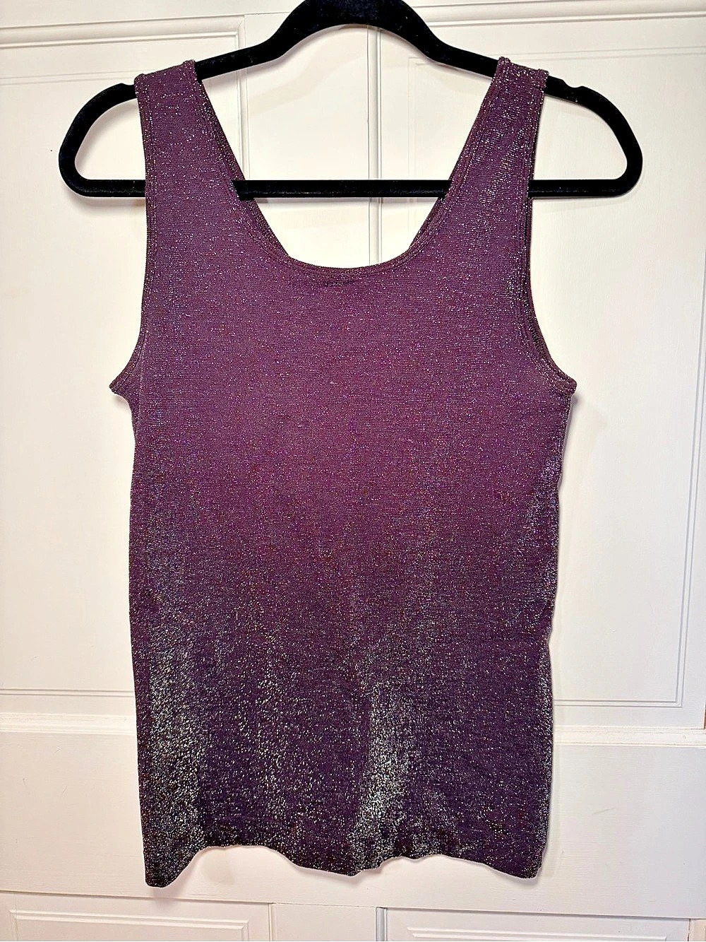 Apt. 9 Sparkly Tank Top in Purple Size XL Like New